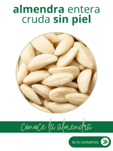 Almendra cruda sin piel